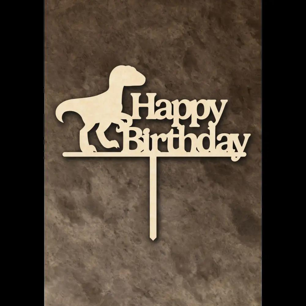 Cake Topper ’Jurrasic Joy’ - Holz - Sugar Sweet Kitchen
