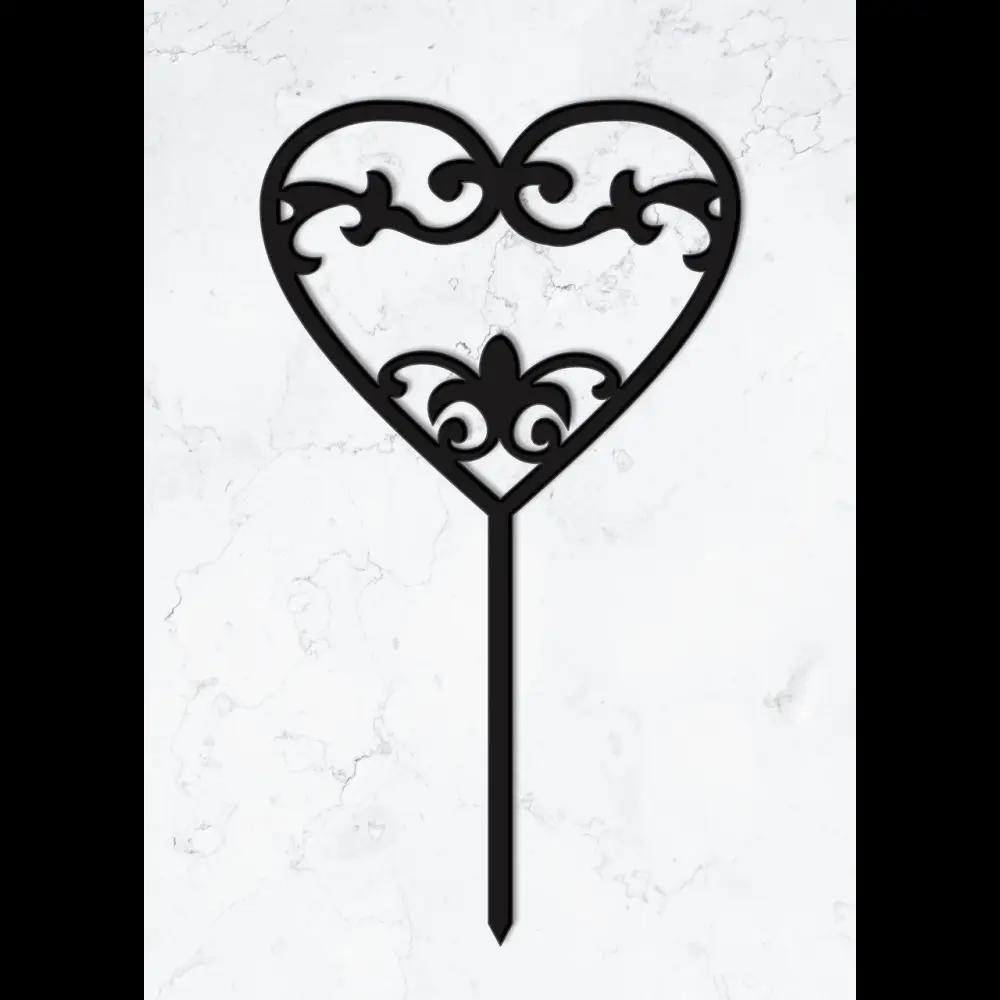 Cake Topper ’Sweetheart’ - Acryl Schwarz - Sugar Sweet Kitchen