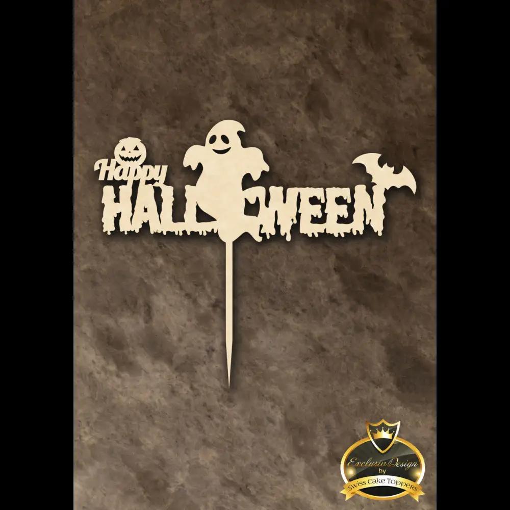 Halloween Cake Topper ’Geisterspuk1’’ - Holz - Sugar Sweet Kitchen