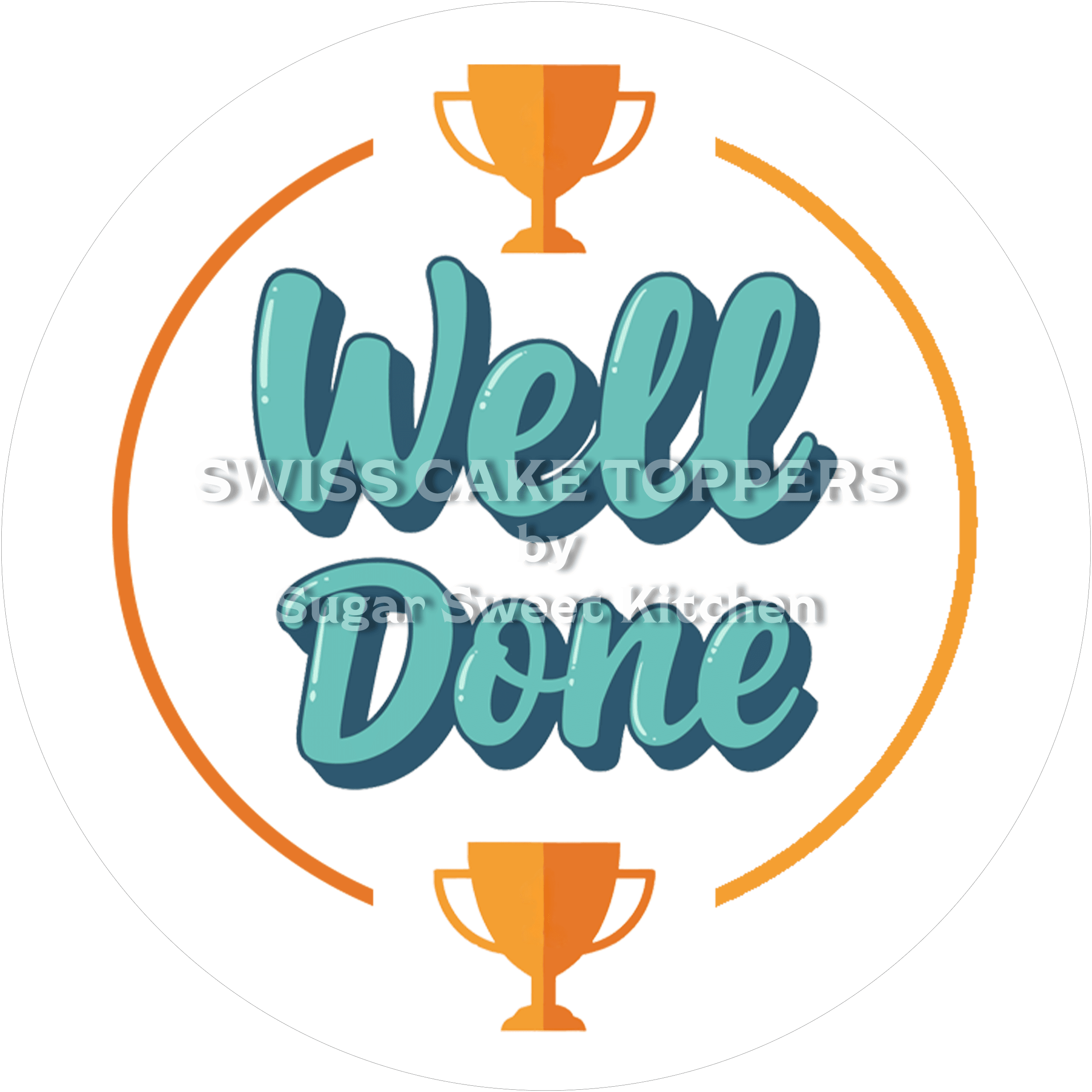 Individueller Abschluss- & Prüfungs-Tortenaufleger5 - personalisierbar - Fondant- Torten- Cupcakeaufleger Sugar Sweet