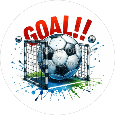 Individueller Fussball-Tortenaufleger3 - personalisierbar