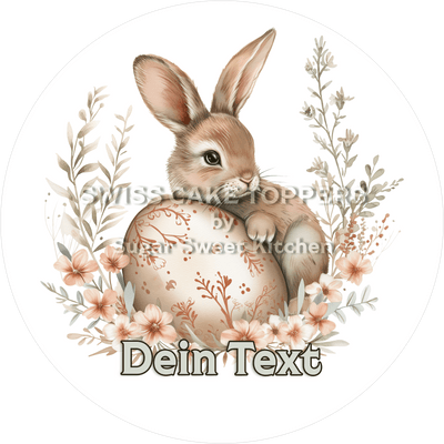 Individueller Oster-Tortenaufleger mit Namen od. Text