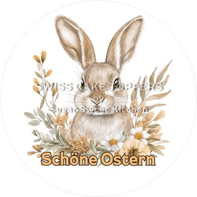 Individueller Oster-Tortenaufleger13 - personalisierbar