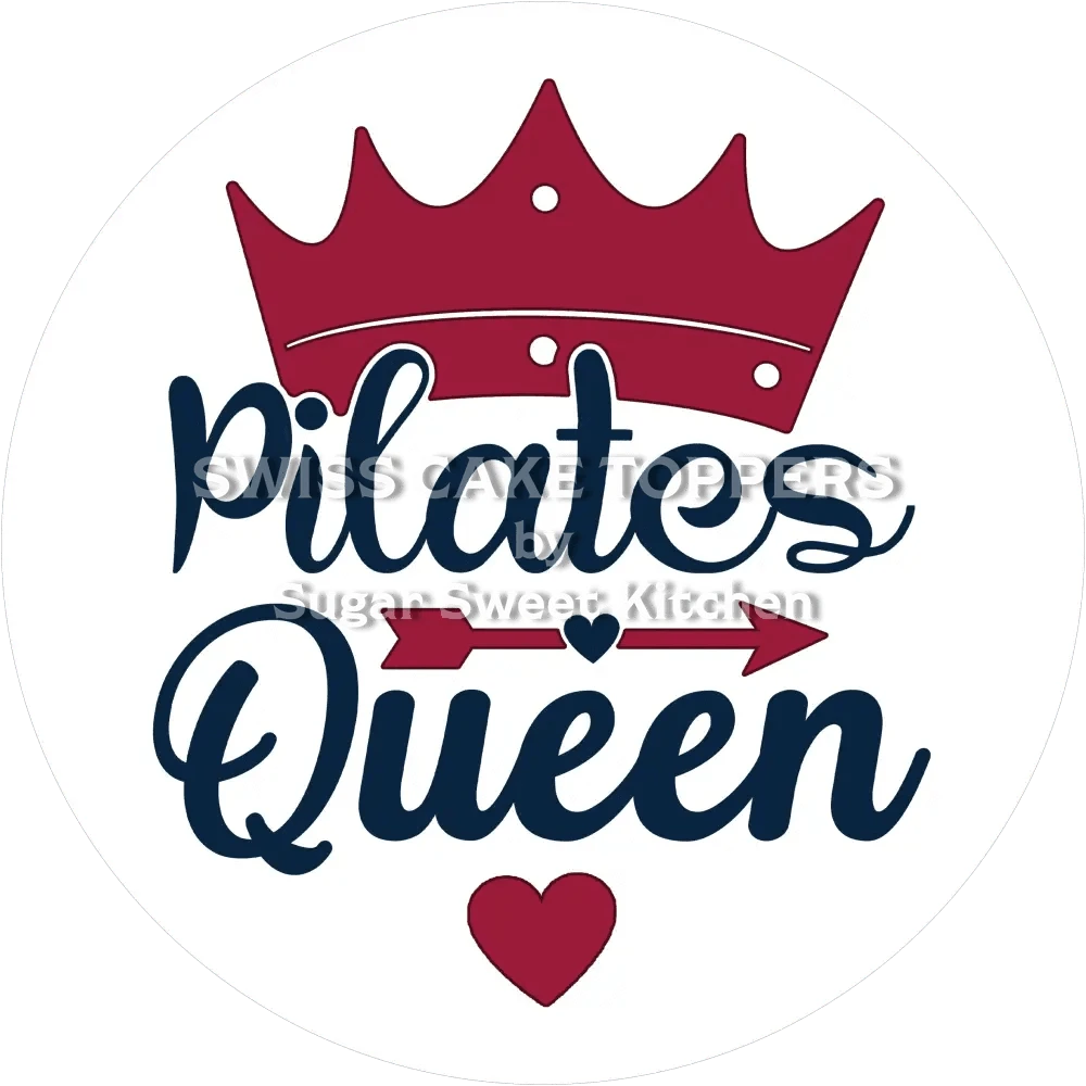 Individueller Pilates-Tortenaufleger7 - personalisierbar - Fondant- Torten- & Cupcakeaufleger Sugar Sweet Kitchen