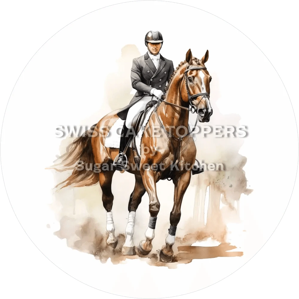 Individueller Reiter-Tortenaufleger5- personalisierbar - Fondant- Torten- & Cupcakeaufleger Sugar Sweet Kitchen