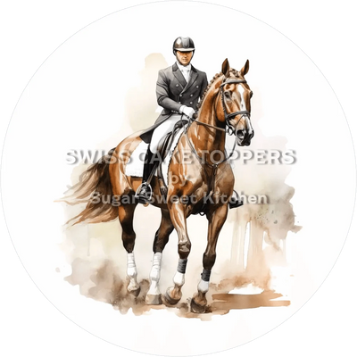 Individueller Reiter-Tortenaufleger5- personalisierbar