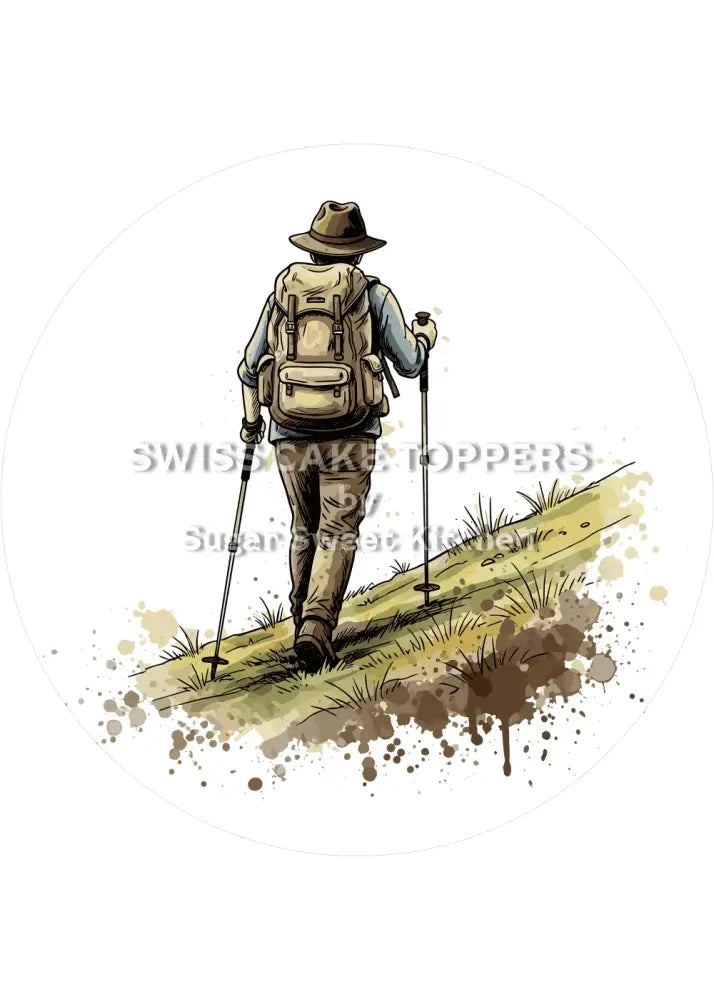 Individueller Wander-Tortenaufleger7 - personalisierbar - Fondant- Torten- & Cupcakeaufleger Sugar Sweet Kitchen