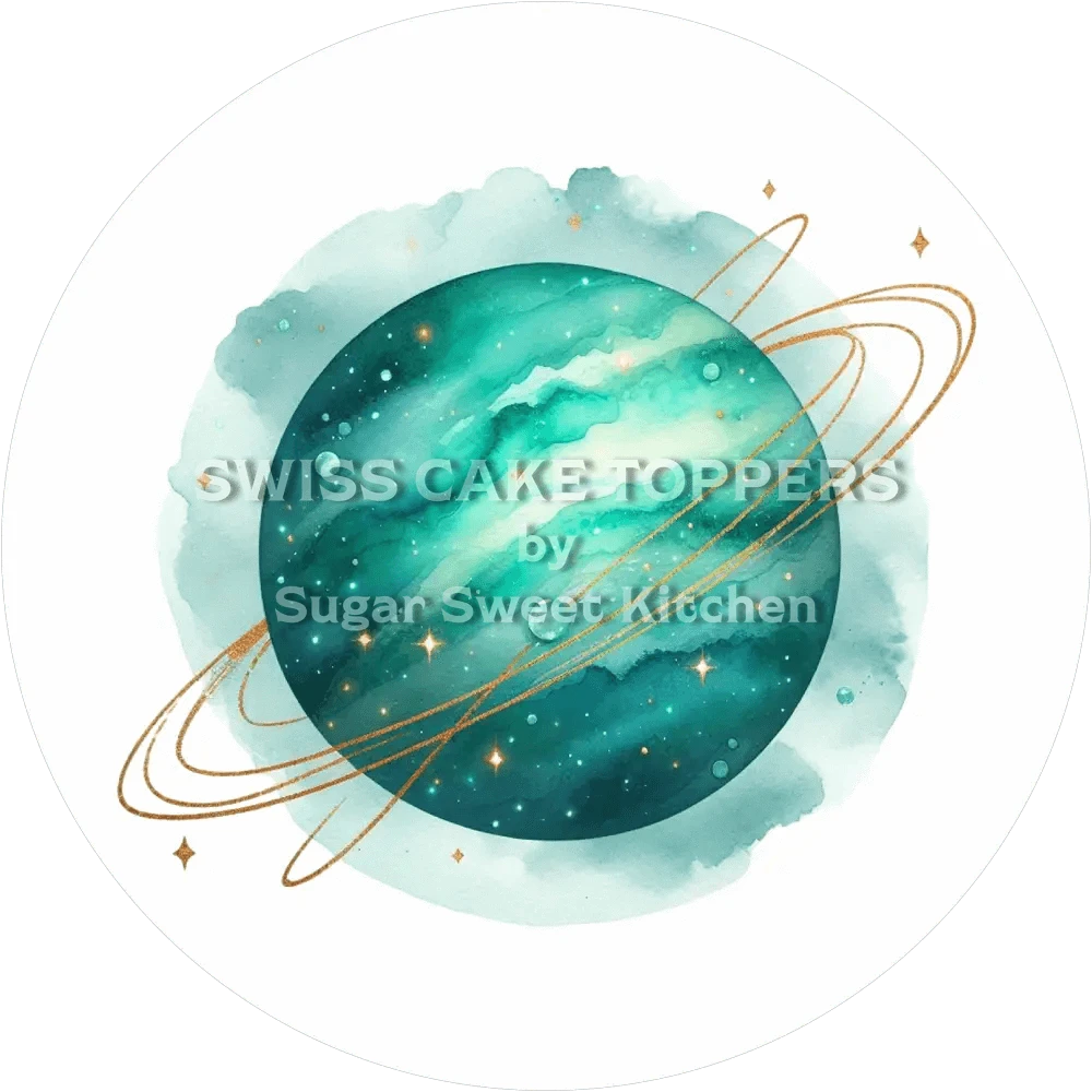 Inividueller Planeten-Tortenaufleger2 - personalisierbar - Fondant- Torten- & Cupcakeaufleger Sugar Sweet Kitchen