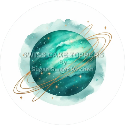 Inividueller Planeten-Tortenaufleger2 - personalisierbar