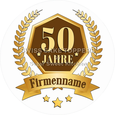 Jubiläums-Tortenaufleger „50 Jahre“