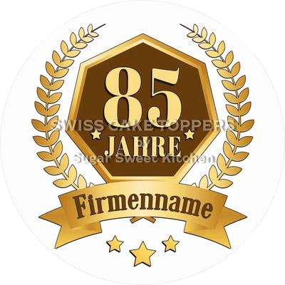 Jubiläums-Tortenaufleger „85 Jahre“