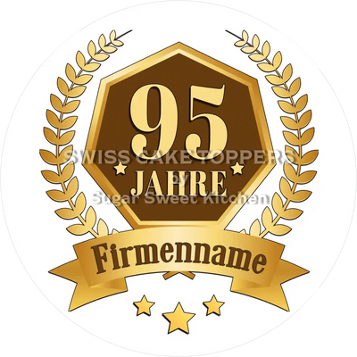 Jubiläums-Tortenaufleger „95 Jahre“