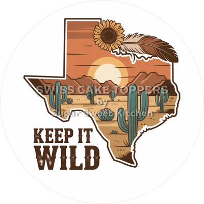 Keep it Wild-Tortenaufleger14 - personalisierbar