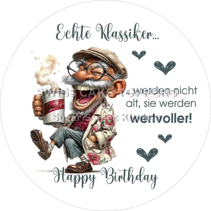 Tortenaufleger Geburtstag witzig 16 – essbar & personalisierbar - Fondant- Torten- Cupcakeaufleger Sugar Sweet Kitchen