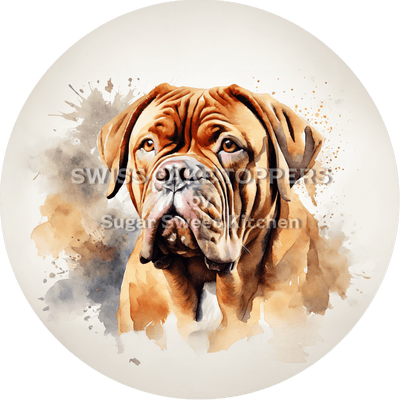 Knuffliger Hunde-Tortenaufleger13 - personalisierbar