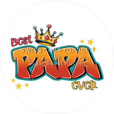 Königlicher Tortenaufleger zum Vatertag6 - personalisierbar