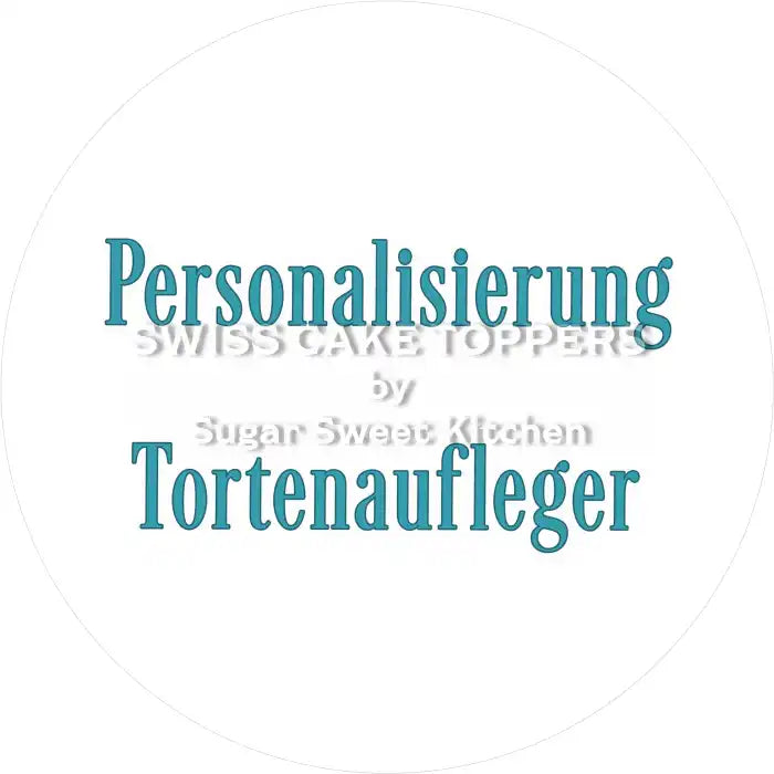 Kosten Personalisierung - Sugar Sweet Kitchen