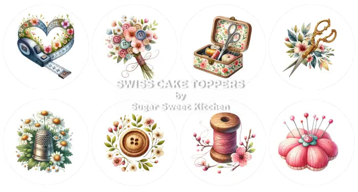 Kreative Nähen-Cupcakes- & Dessertaufleger1 - Fondant- Torten- Cupcakeaufleger Sugar Sweet Kitchen