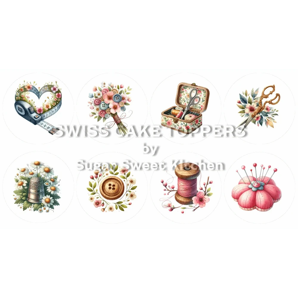 Kreative Nähen-Cupcakes- & Dessertaufleger1 - personalisierbar - Fondant- Torten- Cupcakeaufleger Sugar Sweet Kitchen