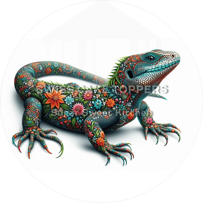 Kreativer Echsen-Tortenaufleger3 - personalisierbar