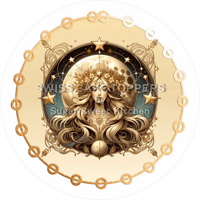 Kreativer Mond-Tortenaufleger23 - personalisierbar