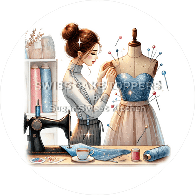 Kreativer Tortenaufleger für Näher/innen2  - personalisierbar