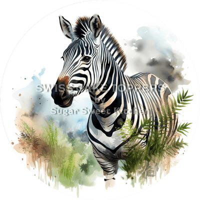 Kreativer Zebra-Tortenaufleger3 - personalisierbar