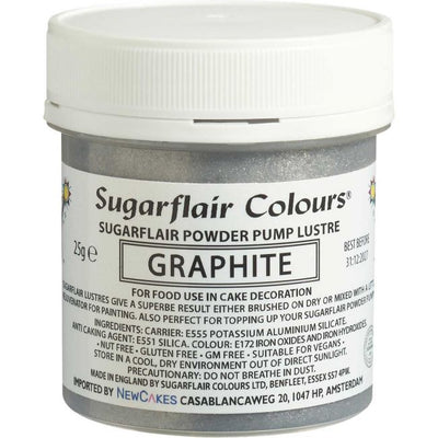 Sugarflair Graphite Glitter Dust, 25 gr.