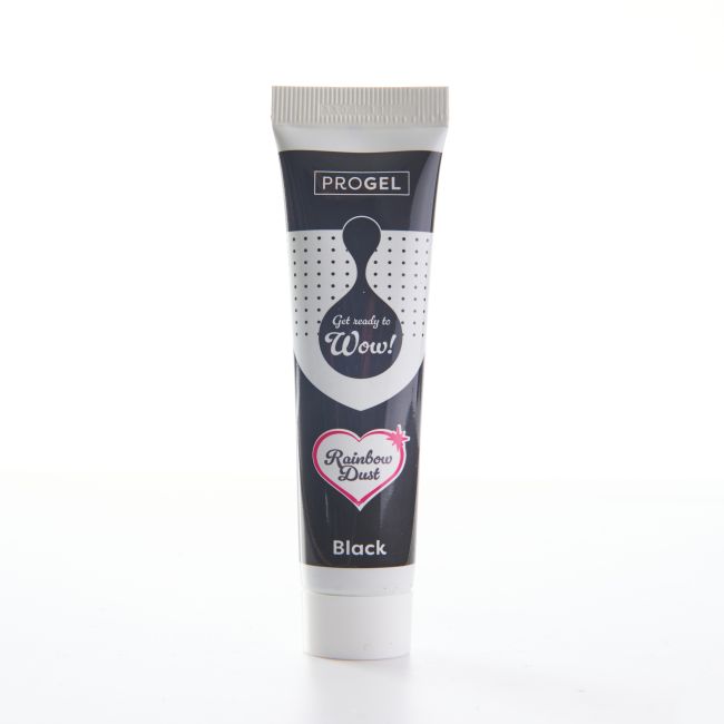 Lebensmittelfarbe Rainbow Dust ProGel / je 25g - Black - Lebensmittelfarben Sugar Sweet Kitchen
