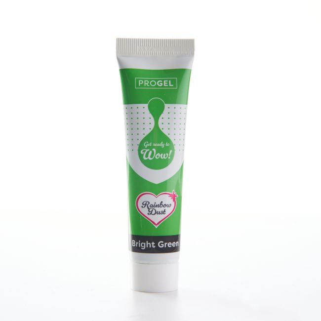 Lebensmittelfarbe Rainbow Dust ProGel / je 25g - Bright Green - Lebensmittelfarben Sugar Sweet Kitchen