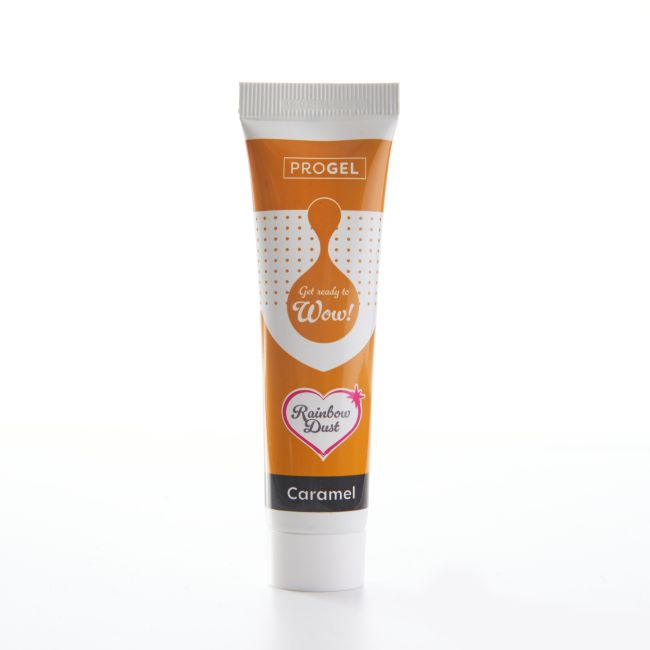 Lebensmittelfarbe Rainbow Dust ProGel / je 25g - Caramel - Lebensmittelfarben Sugar Sweet Kitchen