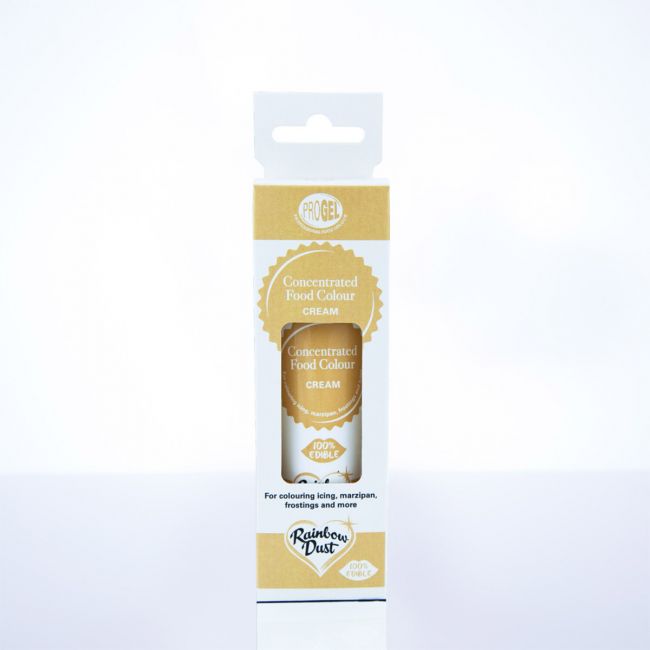 Lebensmittelfarbe Rainbow Dust ProGel / je 25g - Cream - Lebensmittelfarben Sugar Sweet Kitchen