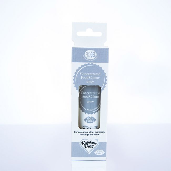 Lebensmittelfarbe Rainbow Dust ProGel / je 25g - Grey - Lebensmittelfarben Sugar Sweet Kitchen