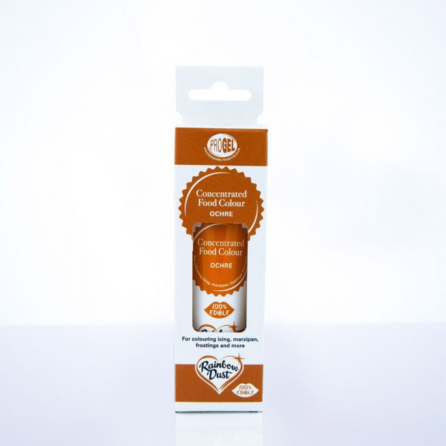 Lebensmittelfarbe Rainbow Dust ProGel / je 25g - Ochre - Lebensmittelfarben Sugar Sweet Kitchen