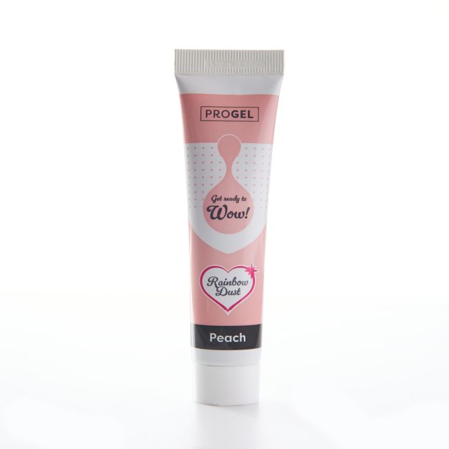 Lebensmittelfarbe Rainbow Dust ProGel / je 25g - Peach - Lebensmittelfarben Sugar Sweet Kitchen