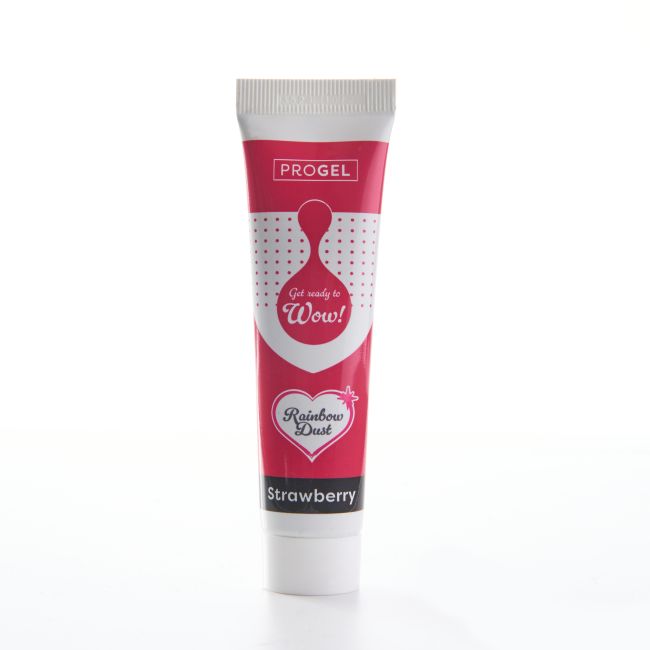 Lebensmittelfarbe Rainbow Dust ProGel / je 25g - Strawberry - Lebensmittelfarben Sugar Sweet Kitchen