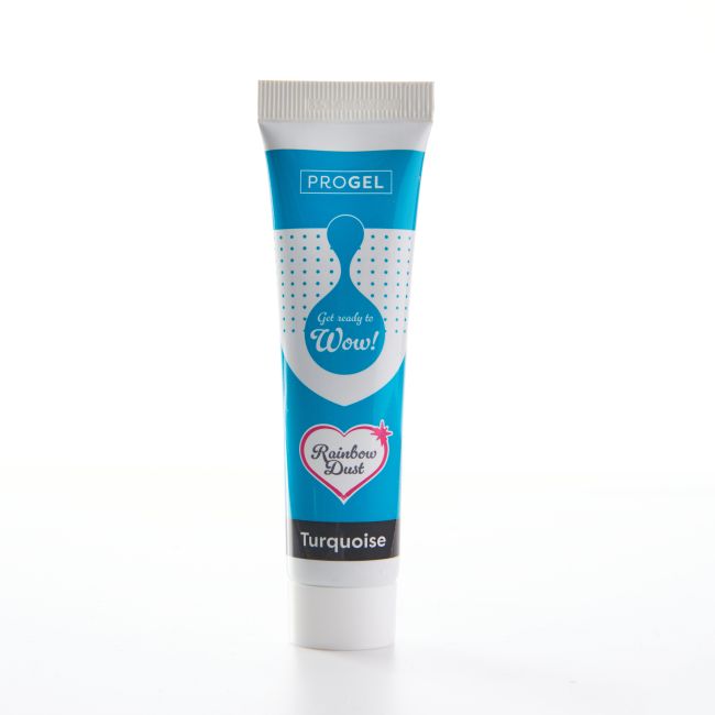 Lebensmittelfarbe Rainbow Dust ProGel / je 25g - Turquoise - Lebensmittelfarben Sugar Sweet Kitchen