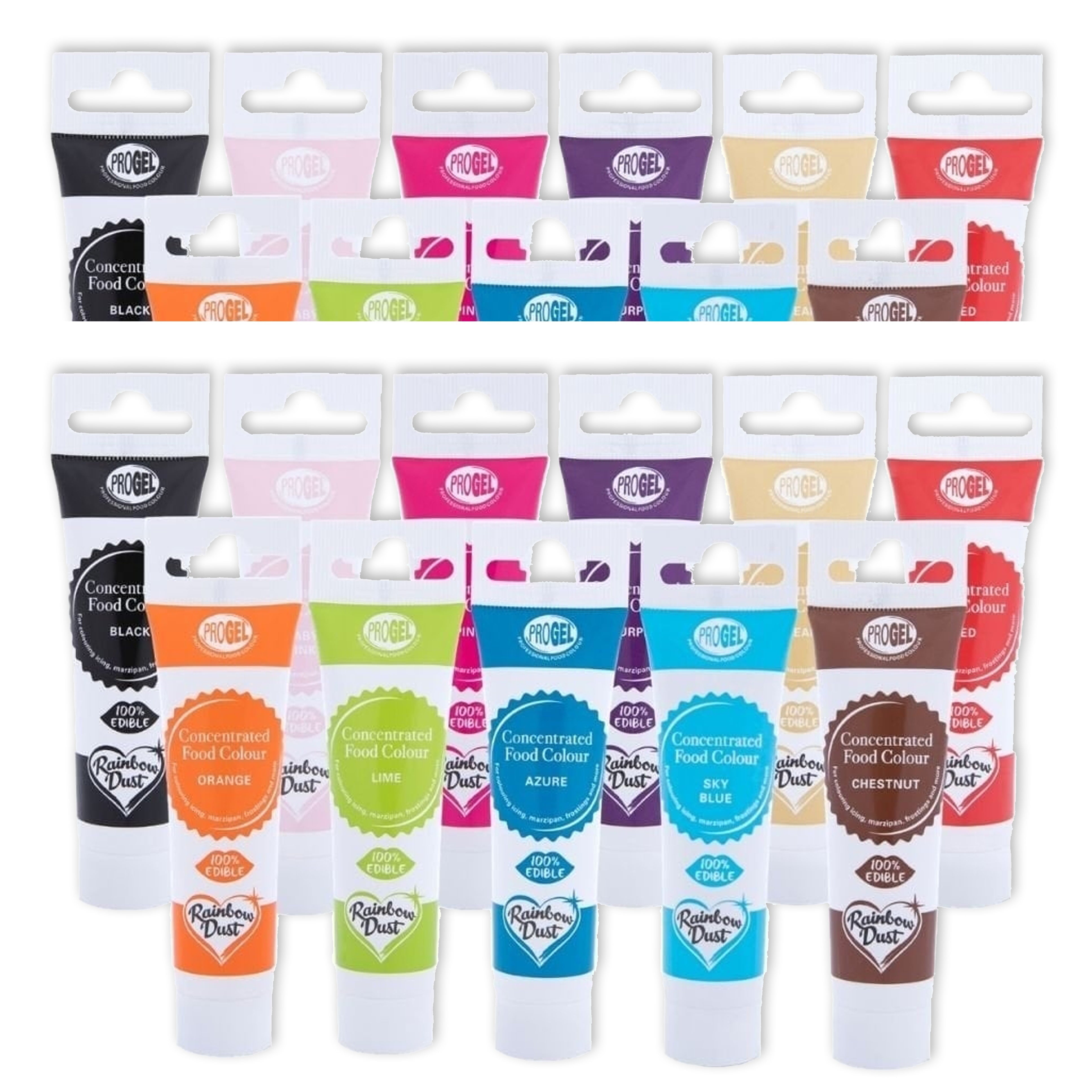 Lebensmittelfarbe Rainbow Dust ProGel / je 25g - wähle eine Farbe - Lebensmittelfarben Sugar Sweet Kitchen