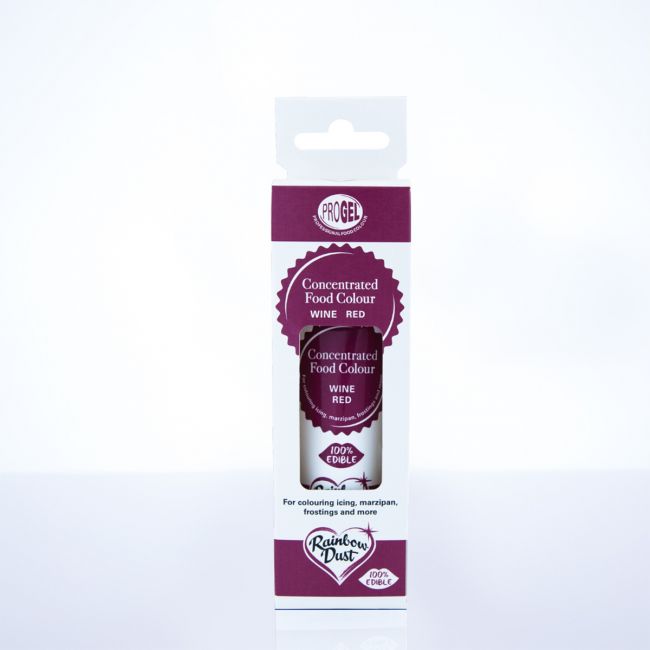 Lebensmittelfarbe Rainbow Dust ProGel / je 25g - Wine Red - Lebensmittelfarben Sugar Sweet Kitchen