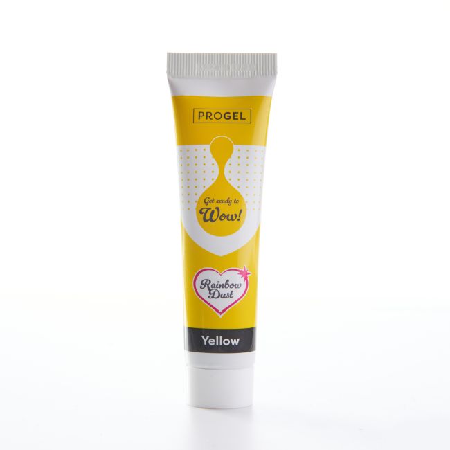 Lebensmittelfarbe Rainbow Dust ProGel / je 25g - Yellow - Lebensmittelfarben Sugar Sweet Kitchen