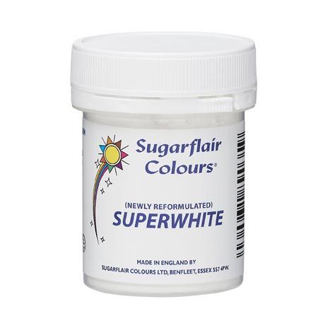 Lebensmittelfarbe Superwhite Icing Whitener / 20 g - Lebensmittelfarben Sugar Sweet Kitchen