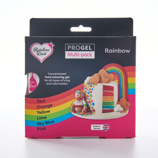 Lebensmittelfarben Rainbow-Set ProGel - Sugar Sweet Kitchen