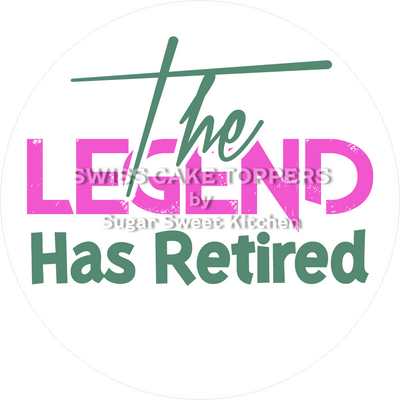 Legendärer Tortenaufleger zur Pensionierung4 -  personalisierbar