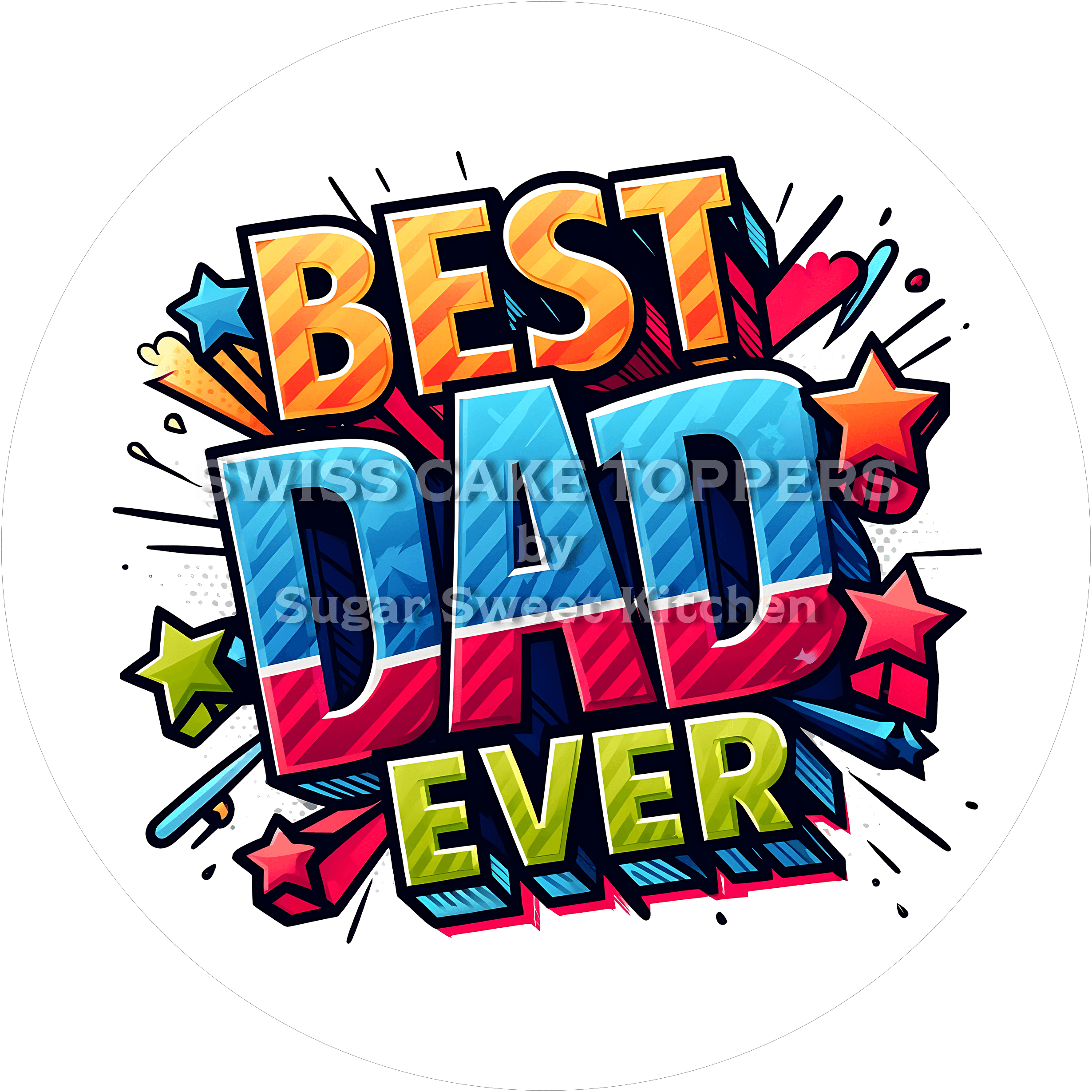 Liebevoller Tortenaufleger für die Familie8 - personalisierbar - Fondant- Torten- & Cupcakeaufleger Sugar Sweet Kitchen