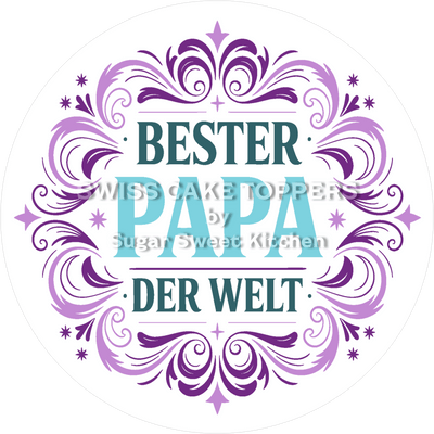 Liebevoller Tortenaufleger zum Vatertag13 - personalisierbar