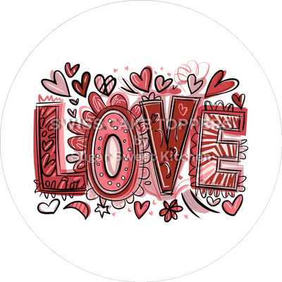 Love- Tortenaufleger aus Fondantpapier - personalisierbar