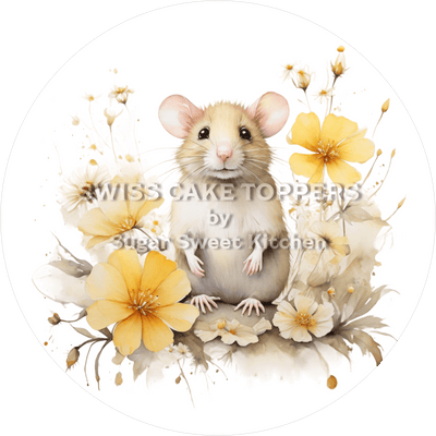 Lustiger Maus-Tortenaufleger1 - personalisierbar