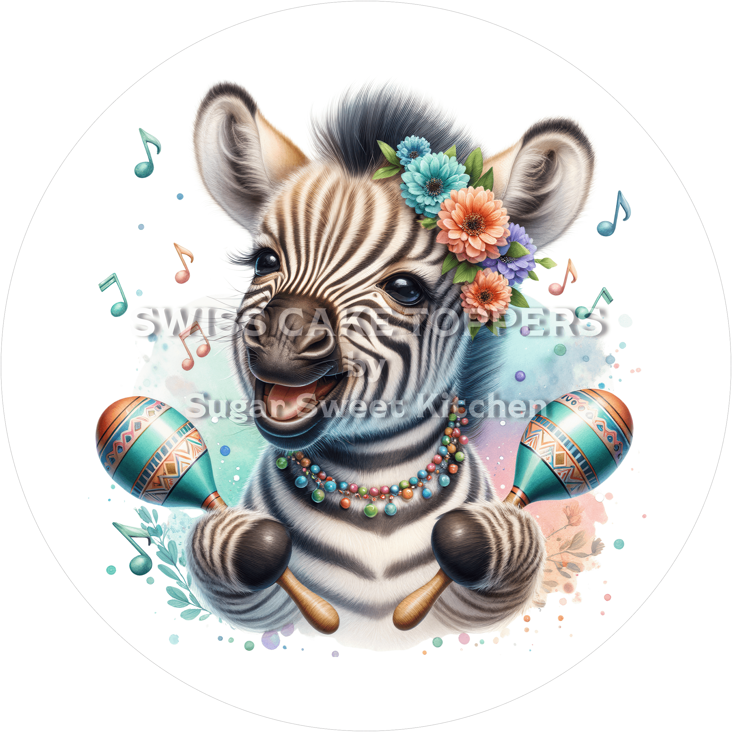 Lustiger Tortenaufleger Musik17 - personalisierbar - Fondant- Torten- & Cupcakeaufleger Sugar Sweet Kitchen