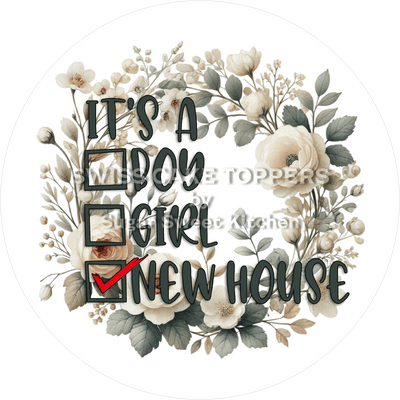 Lustiger Tortenaufleger zur Wohnungs-Einweihung - personalisierbar