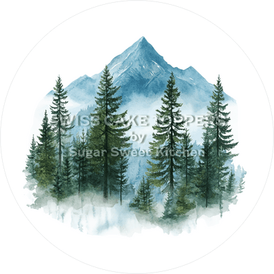 Märchenhafter Wald-Tortenaufleger6 - personalisierbar